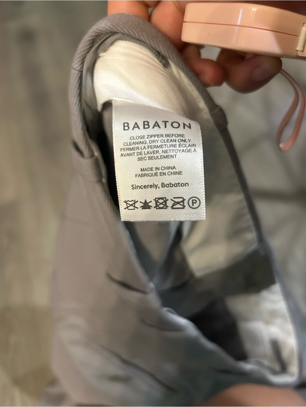 Babaton Wide-Leg Pants in Light Gray - Picture 5 of 9